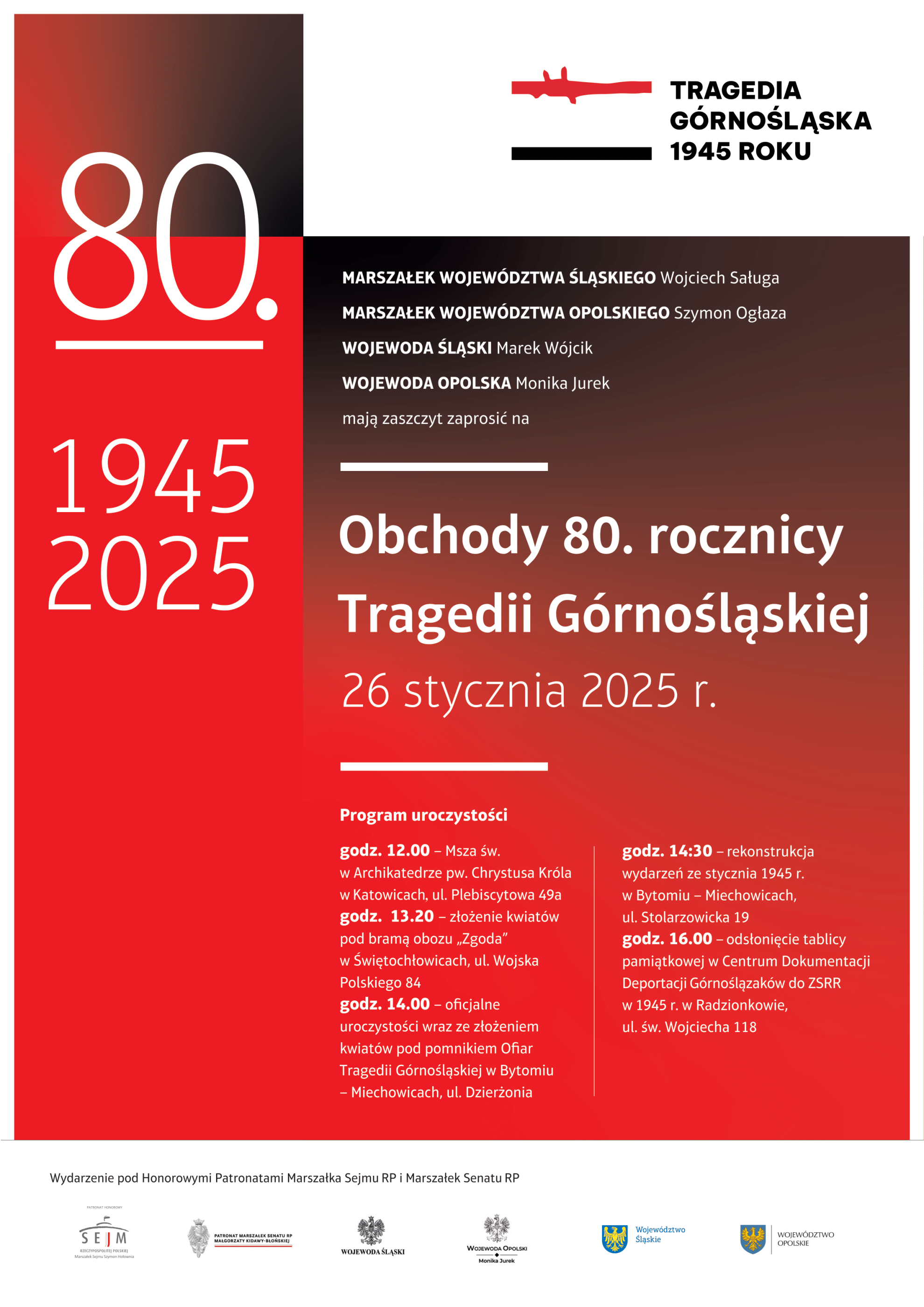 Plakat tragedia gornoslaska 1 d